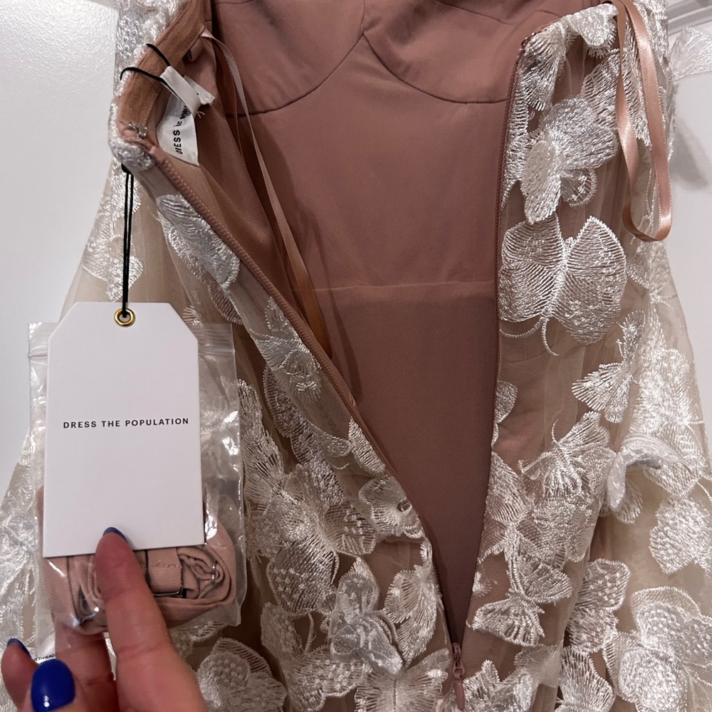 NWT Anthropologie Dress The Population Sachi Sleeveless Butterfly Mini Dress - Picture 10 of 11